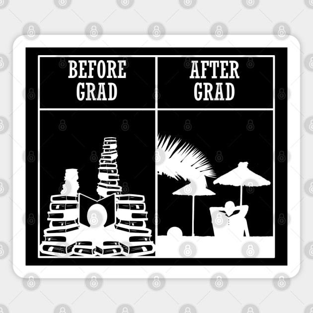 Before Grad vs After Grad Magnet by Mitalie